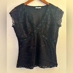 Elegant Black Lace Blouse